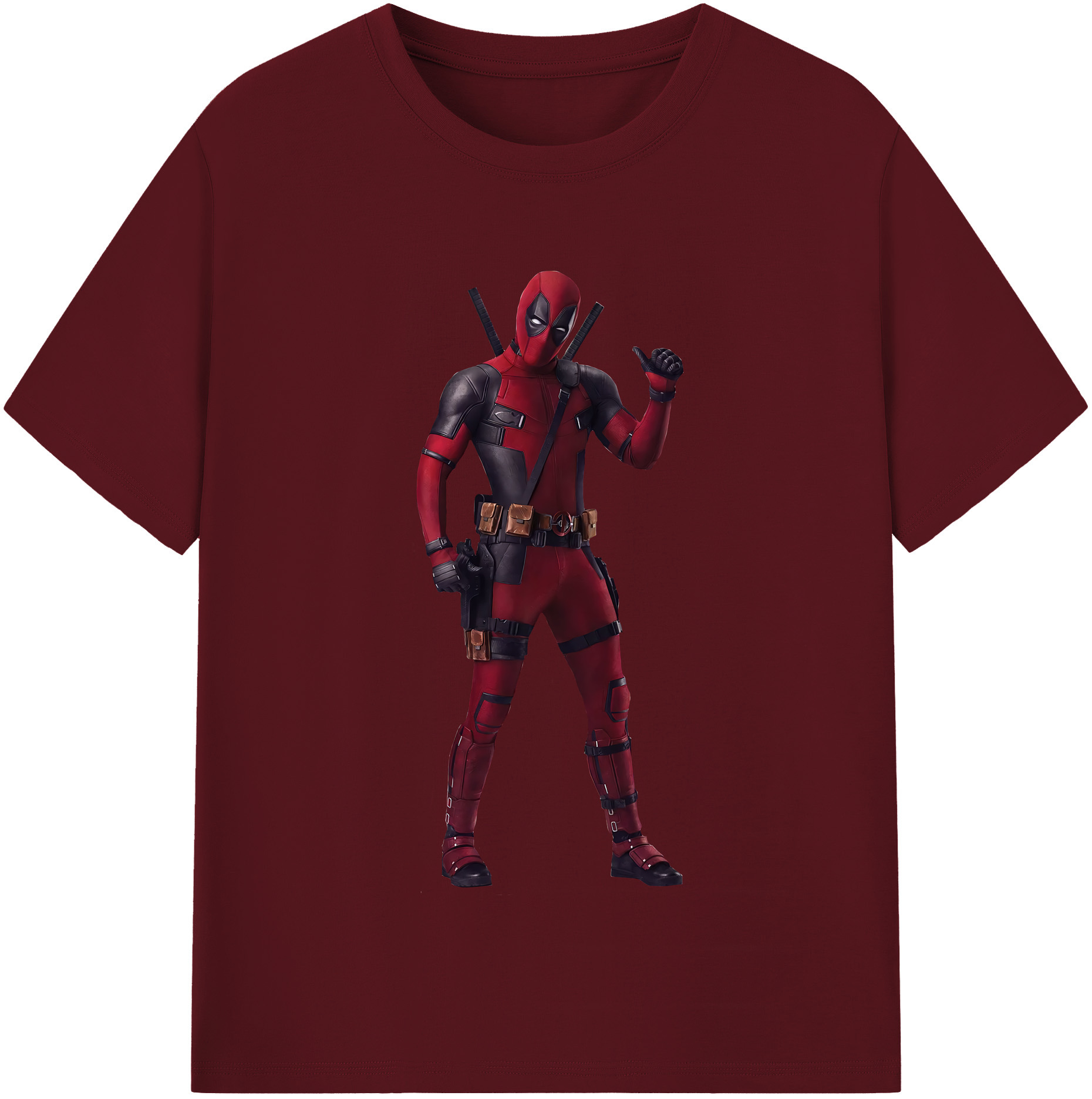 （画像用） Deadpool デッドプール 綿100％半袖Tシャツ（フロントプリント）